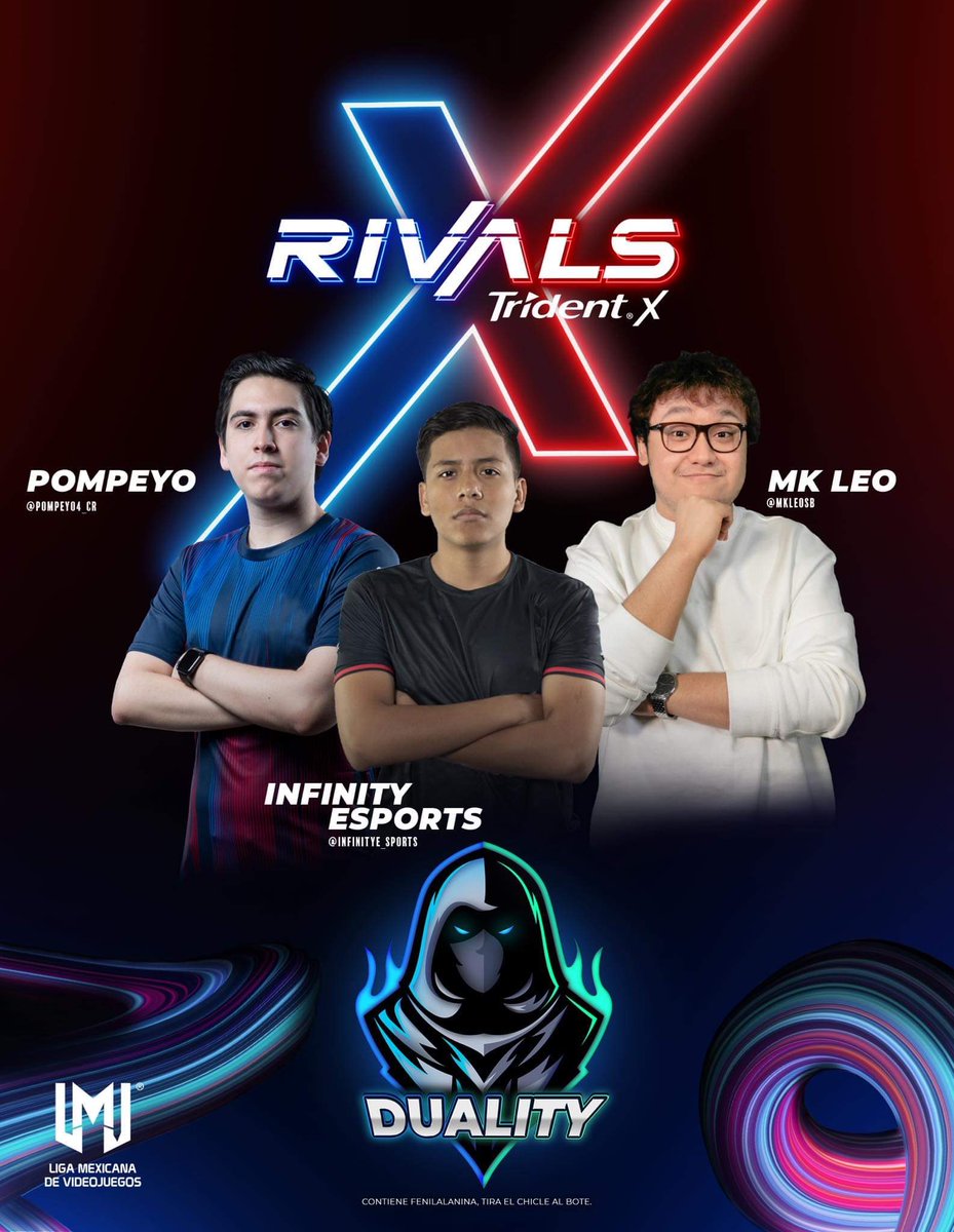 Mkleosb's tweet photo. Mi apuesta es que el #TeamDuality se lleva el torneo de Smash de #Rivals2021, sigue a @Trident_mex en sus redes y apóyanos. https://t.co/fx14FH3rMq