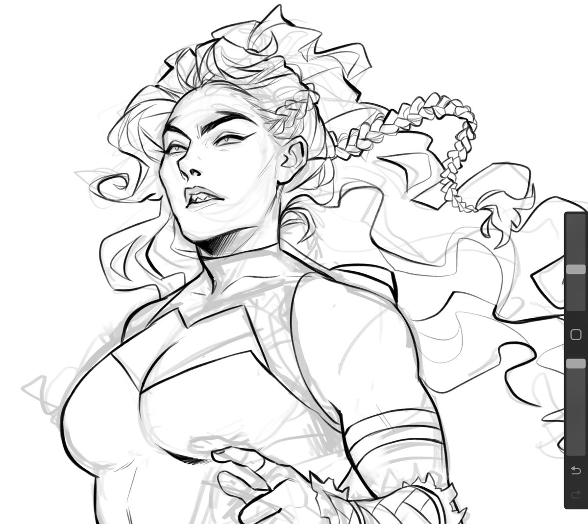 Working on lineart 