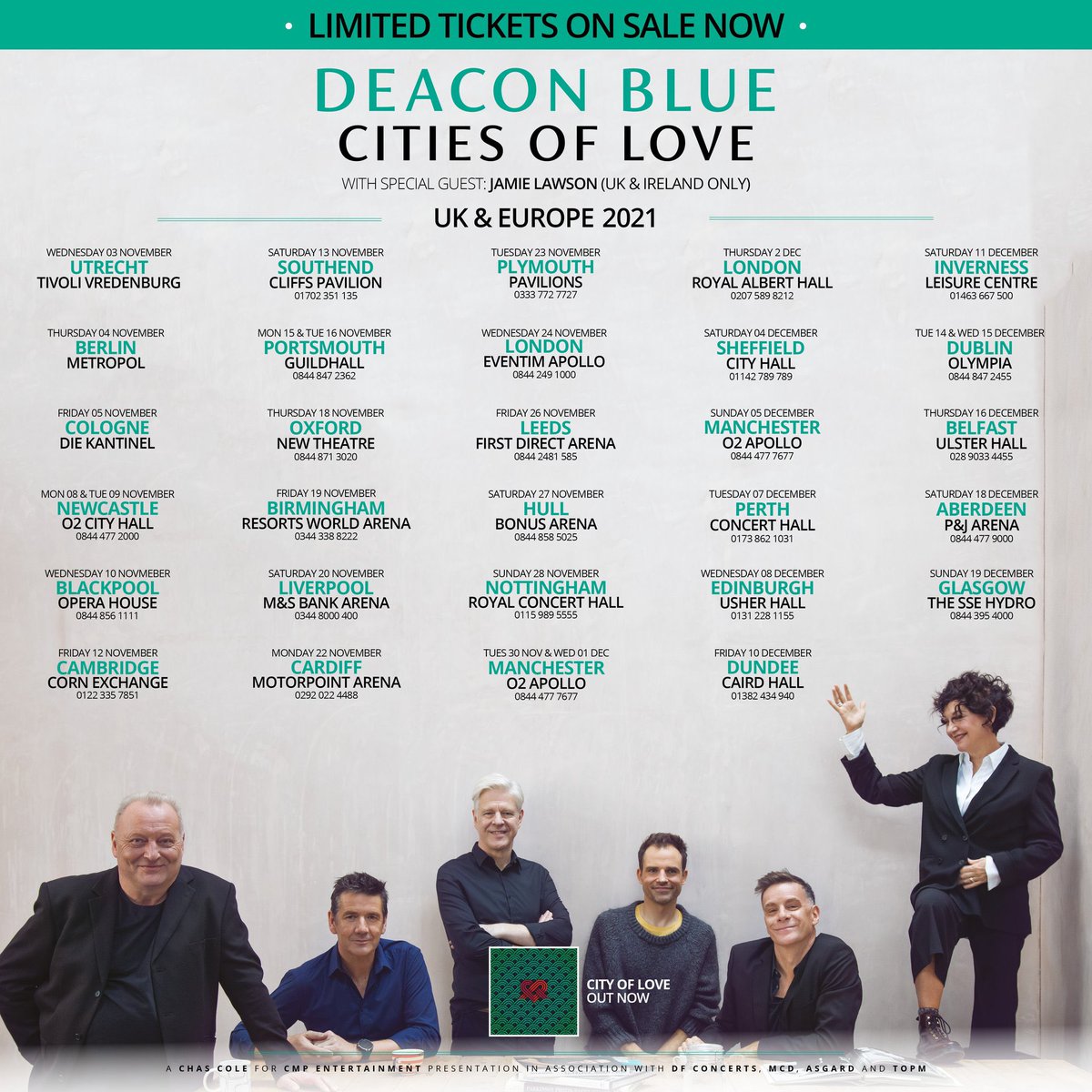 TheSJDillon's tweet photo. At the @RoyalNottingham to see @DeaconBlueMusic #CitiesOfLove #Tour #RoyalConcertHall #Nottingham with @HelenDillon1 for #LiveMusic #OutOut 🎺🕺🎤🎼🎹🎸 https://t.co/wXYa3OOfca