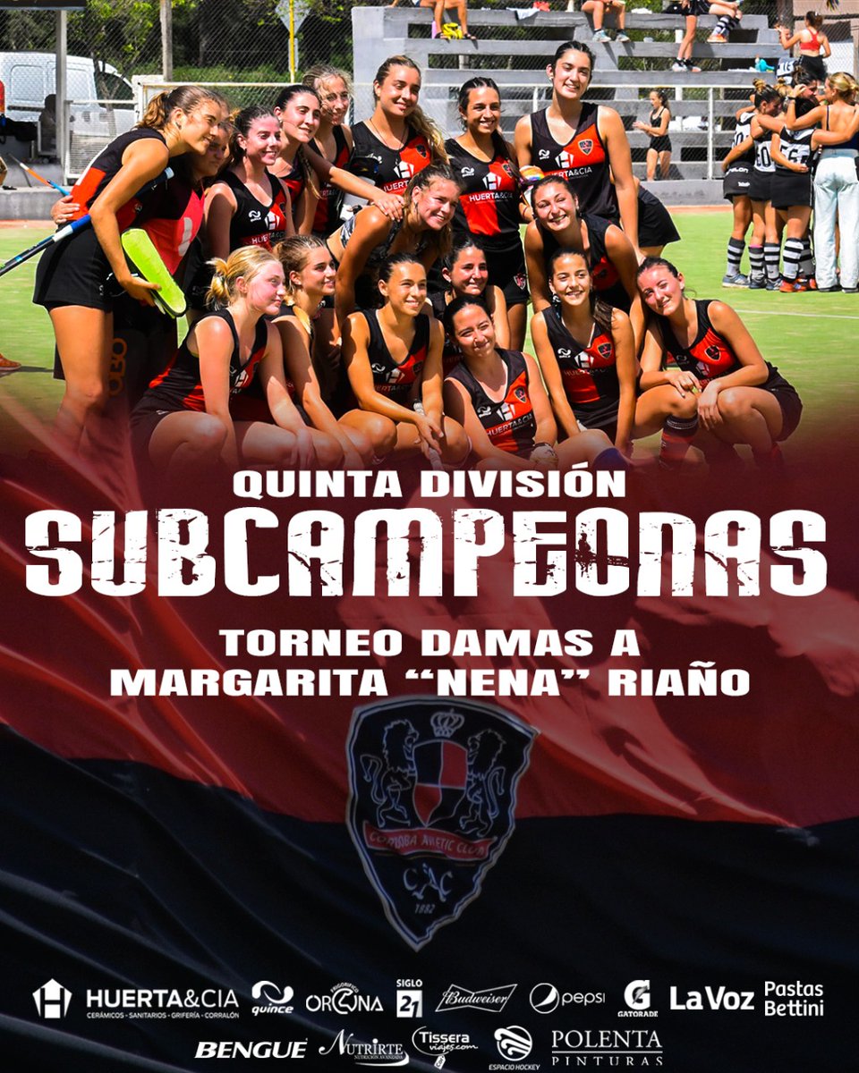 CordobaAthletic's tweet photo. Felicitaciones a los planteles y staff técnico de las divisiones Primera, Intermedia y Quinta de la línea DAMAS A por los Subcampeonatos obtenidos del Torneo Oficial de la #FACHSC 

#VamosAthletic https://t.co/KlaLh03L8a