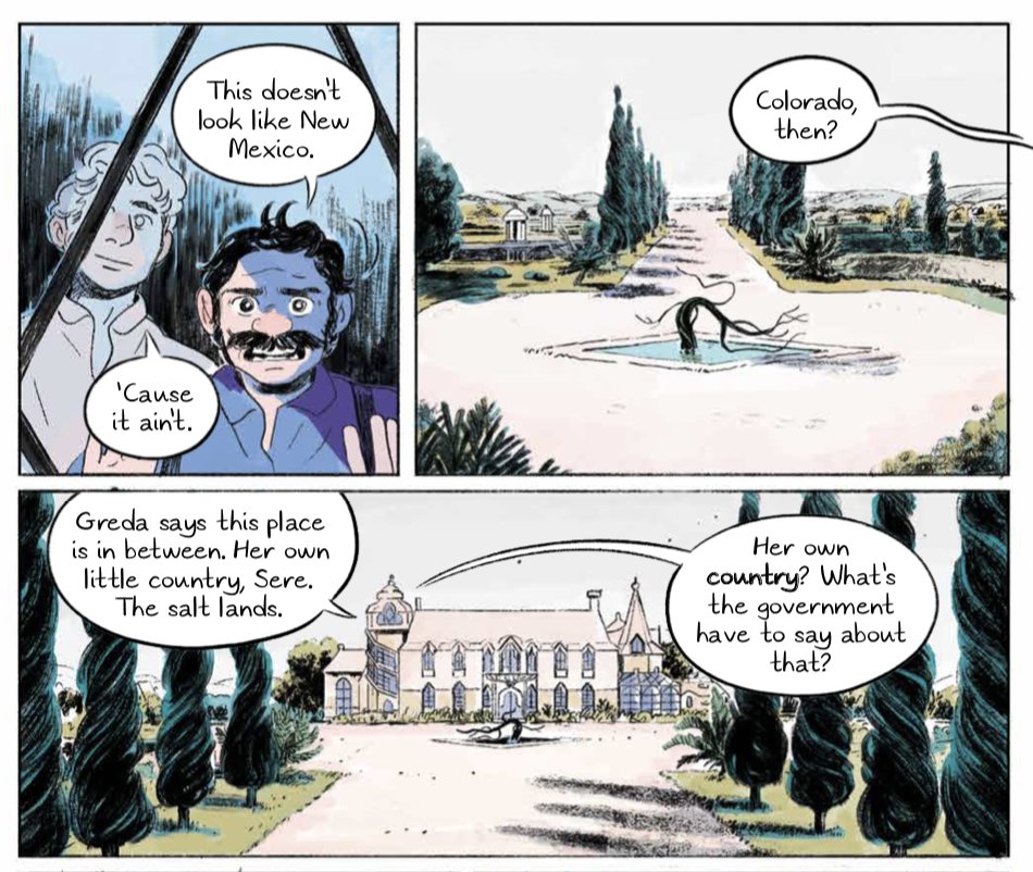 bringing all the plains together and bringing this magical desert estate to life was so much fun. There are many secrets built into the house, some are only hinted at and others are never seen. But I thought about Greda's daily life and everything she might need. 