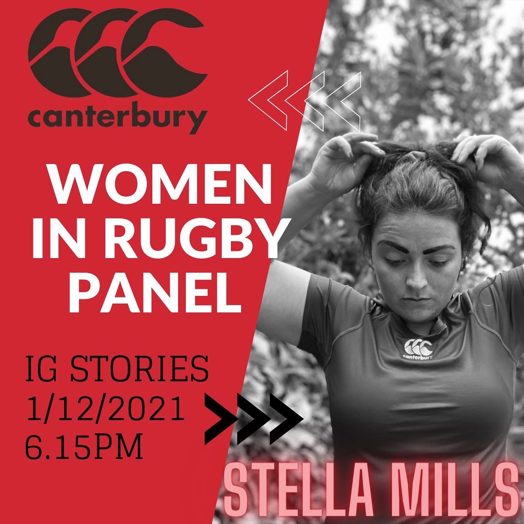 Beyond buzzing to be hosting a women in #Rugby panel for @canterburyNZ next week🎙 I’ll be chatting to @EnglandRugby’s @elliekildunne and @RichmondFC1861’s @AlemaZainab Got a question? Something you want to find out? Tell me⬇️ ⏰ 6.15PM 📆 1/12/2021 📍 @canterburyNZ IG story