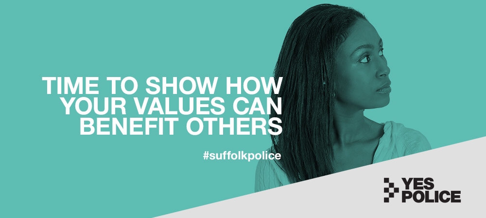 We're recruiting Police Officers in Suffolk. Your values can make a real difference in your community. What do you say? #YesPolice

Find out more: suffolk.police.uk/YesPolice
