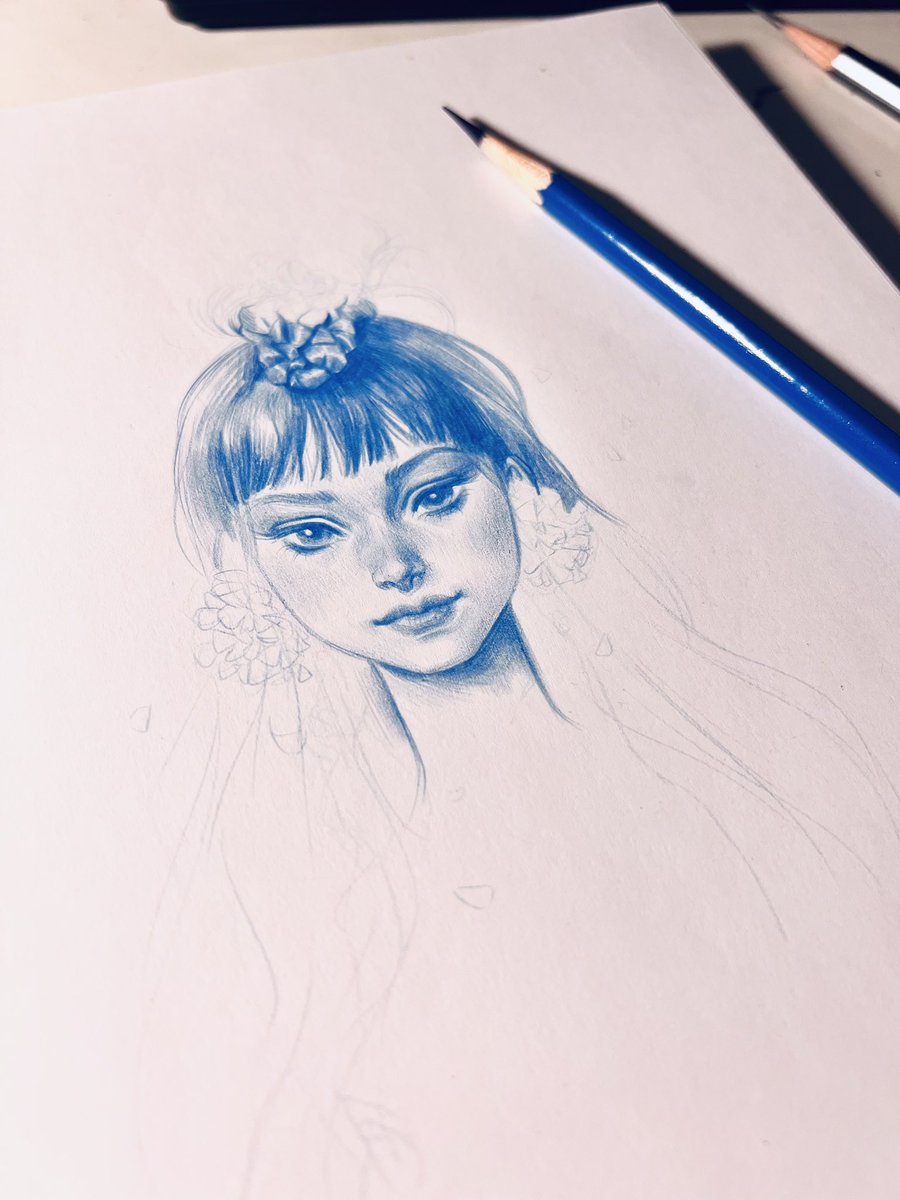 #drawing with #blue pencil 

#illustration #sketch #그림