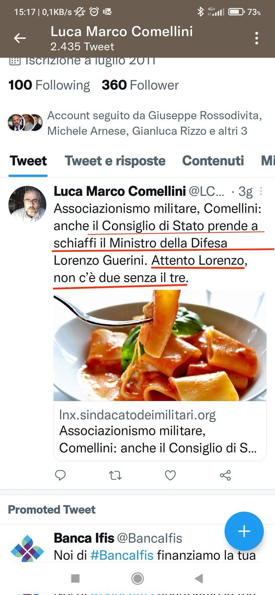 FComellini's tweet photo. Esprimo la mia #solidarietà al Ministro della Difesa  @guerini_lorenzo per le parole che gli sono state rivolte. @robertapinotti @Eli_Trenta @SM_Difesa https://t.co/5Wohr6w5aF