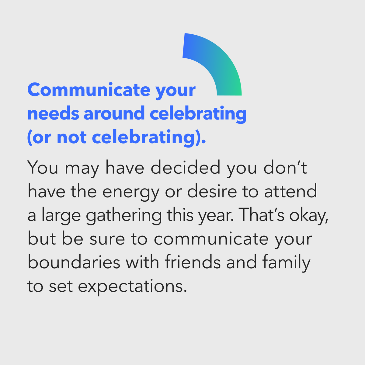 afspnational's tweet photo. It's okay to prioritize your mental health by setting boundaries this holiday season. 
 
Many find this time of year stressful, but here are some tips to make it a bit easier for yourself! Come January, you will be glad you made your mental health a priority this season. https://t.co/7zhZpj0xZv