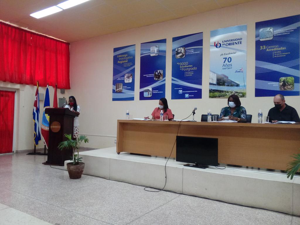 FundichelyRosa's tweet photo. Se desarrolla el pleno del comité provincial del Sindicato de la Educación, la Ciencia y Deporte en #SantiagodeCuba. Conquistando el presente y el futuro de la patria. #Venceremos. #CubaViveYRenace #CubaVive #CubaEduca @elsa_ena @RamnMonte1 @JorgeLuisPerd20 @Gob_StgoDeCuba https://t.co/GEgap1Kjys