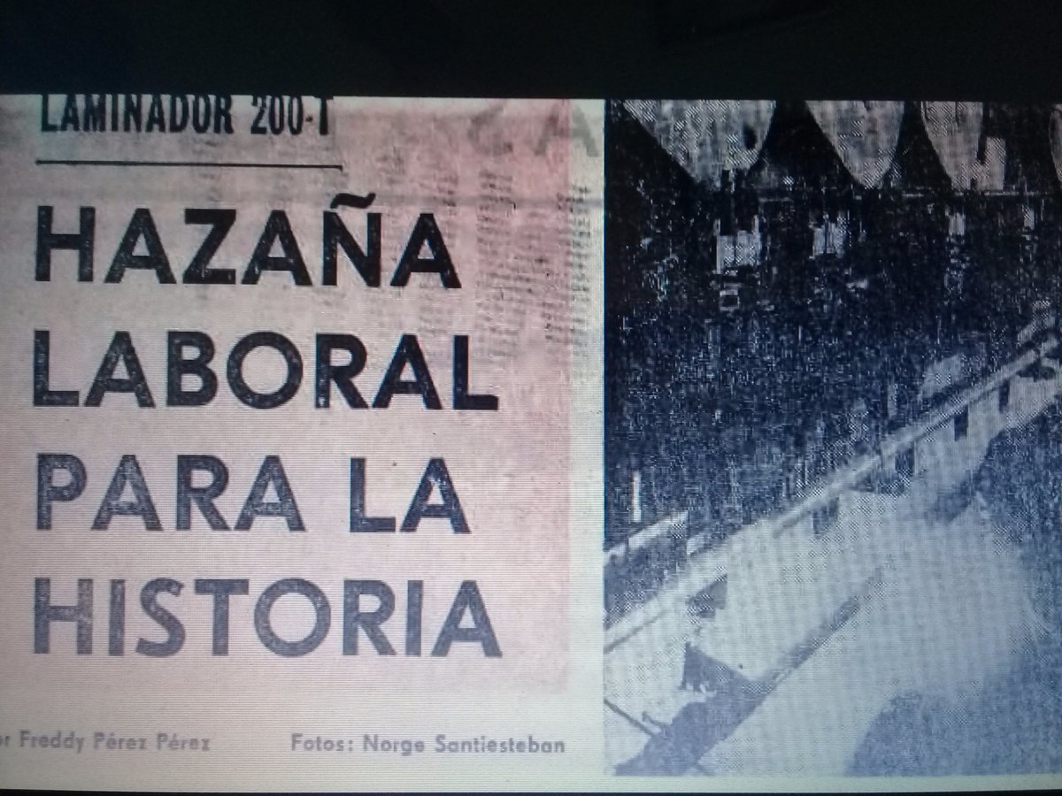 #FIDELVIVE,Hace 33 años se inaugura  por #FIDEL el laminador 200T,  donde se han producidos mas de 843  mil toneladas desde su arrancada. FELICIDADES  AL COLECTIVO LABORAL