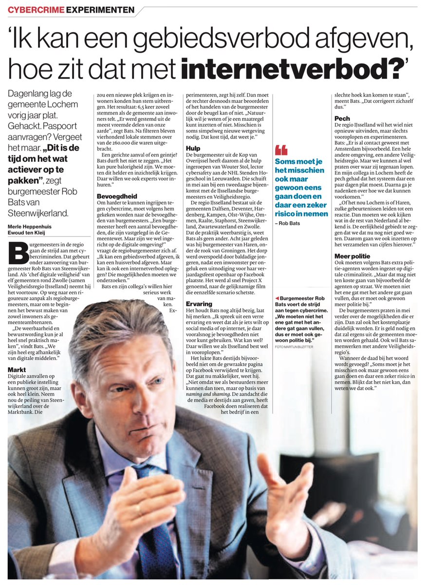 FrankSmilda's tweet photo. Burgemeester Rob Bats van de gemeente @Steenwijkerland:
“Ik kan een gebiedsverbod afgeven, ik kan een huisverbod afgeven. Maar kan ik ook een internetverbod opleggen? Die mogelijkheden moeten we onderzoeken.”
https://t.co/OnrjUPYLbh https://t.co/GUNtGF6tzu