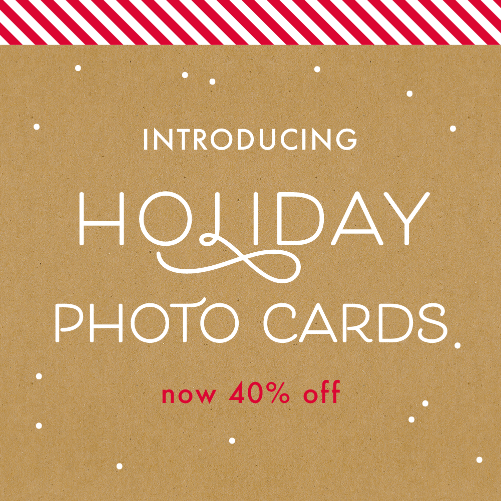 Holiday photo cards are 40% off!
.
It's time to send your annual Christmas card! Photo cards make it easy - just upload your favorite photo and customize the text with your family name and a short message. Voila!
.
bit.ly/2ZlxOjZ