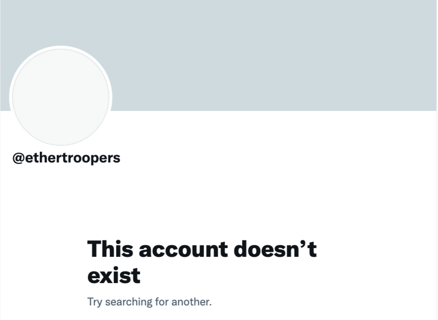 YourGuruBuddy's tweet photo. Well I just looked and #EtherTroopers is officially a #NFT Rugged project! This is how you "DO NOT" do it. Cool art IMO, Horrible team, bad communication, questionable conduct. I have been giving them to friends as first #NFT's to start their wallets.
#Trash #anon #rugpull https://t.co/4iCzxcDjOs
