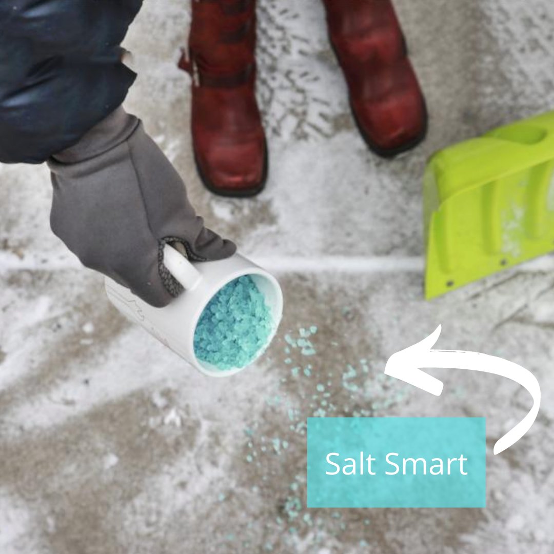 AdoptaDrainMN's tweet photo. Snow and ice are on the way. But do you really need to use salt this winter?

Using sand, "chicken grit," kitty litter, and shoveling early and often, are water-friendly alternatives that could reduce or eliminate your need to use salt this winter. https://t.co/3cIT9VfyXO