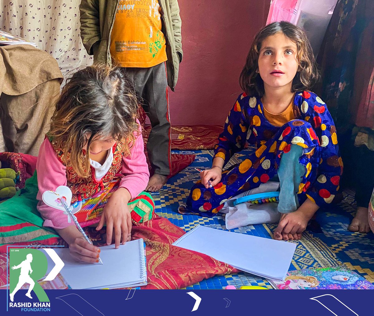 Zainab - A symbol of kids with countless dreams! 

RKF reached out to Zainab's family and provided them with food supplies &amp; stationary. We're commited to make sure she receives proper education.
We urge int'l community to assist oppressed Afghans at this dire hour!