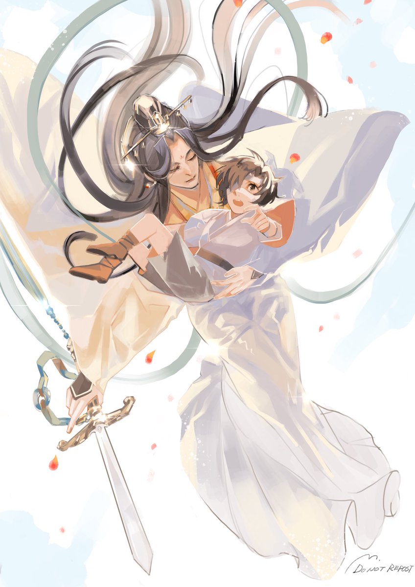 weapon long hair sword black hair 1girl 1boy holding weapon  illustration images