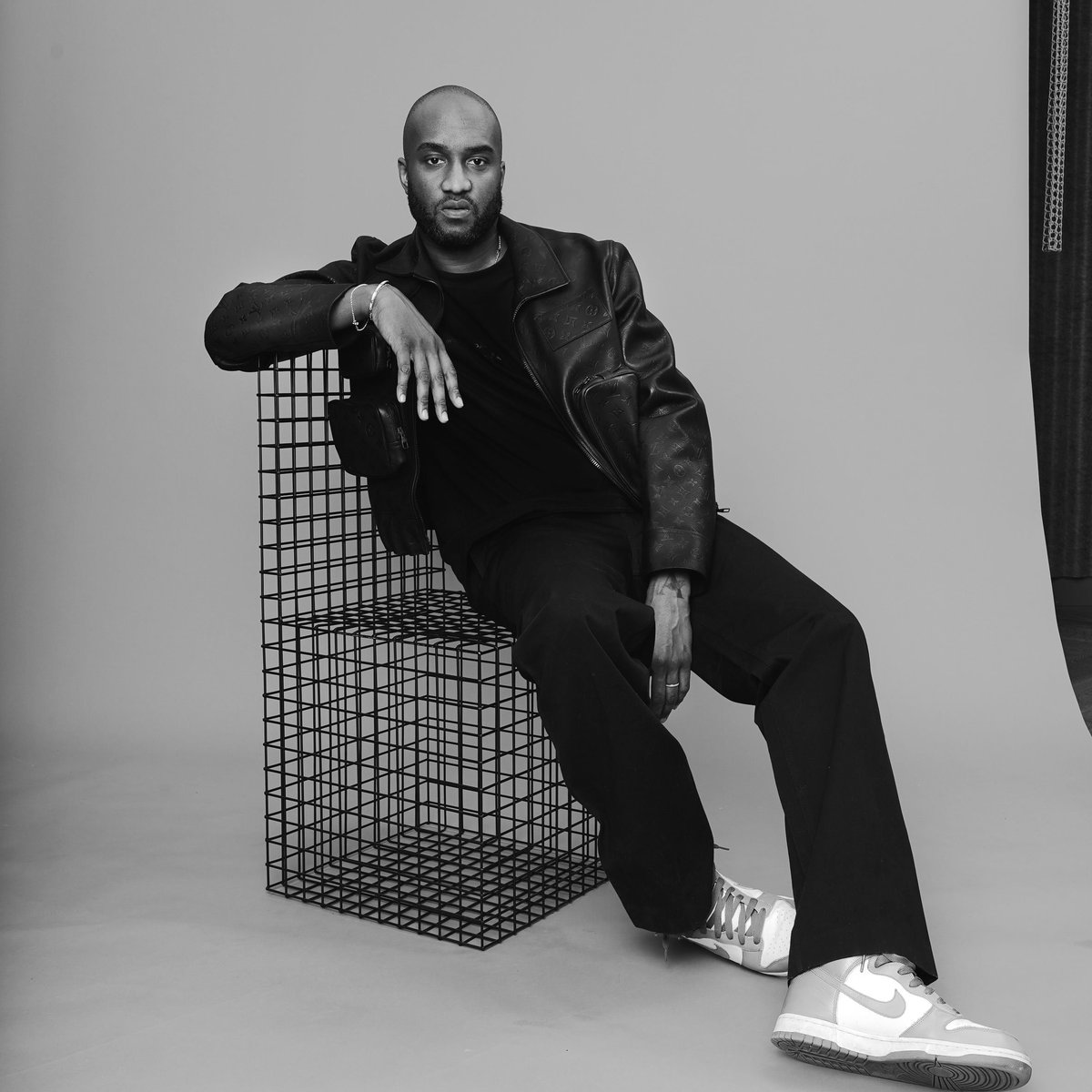 This is a posed photo of Virgil Abloh.