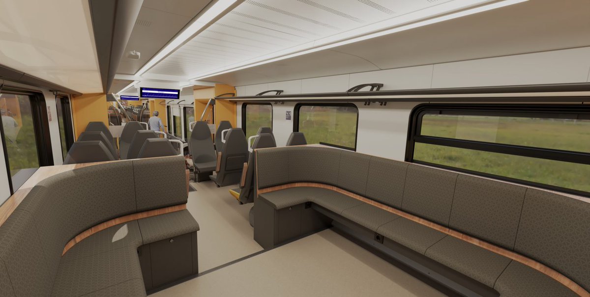 Немецкий перевозчик DB Regio 🇩🇪 заказал низкопольные поезда швейцарской фирмы Stadler 🇨🇭
44 аккумуляторных электропоезда (BEMU) для региональных маршрутов Пфальца (регион на юго-западе Германии). Они будут введены в эксплуатацию с декабря 2025 года
t.me/ru_lf_train/254
