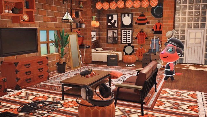 keylimecrossing's tweet photo. I used to live in a studio apartment &amp; had no idea how to style it, so I remade it for Cherry with everything the DLC has taught me 🖤🍒
#ACNHDesigns #acnhinspo #ACNH #acnhdesign https://t.co/2yvj1xrMPD