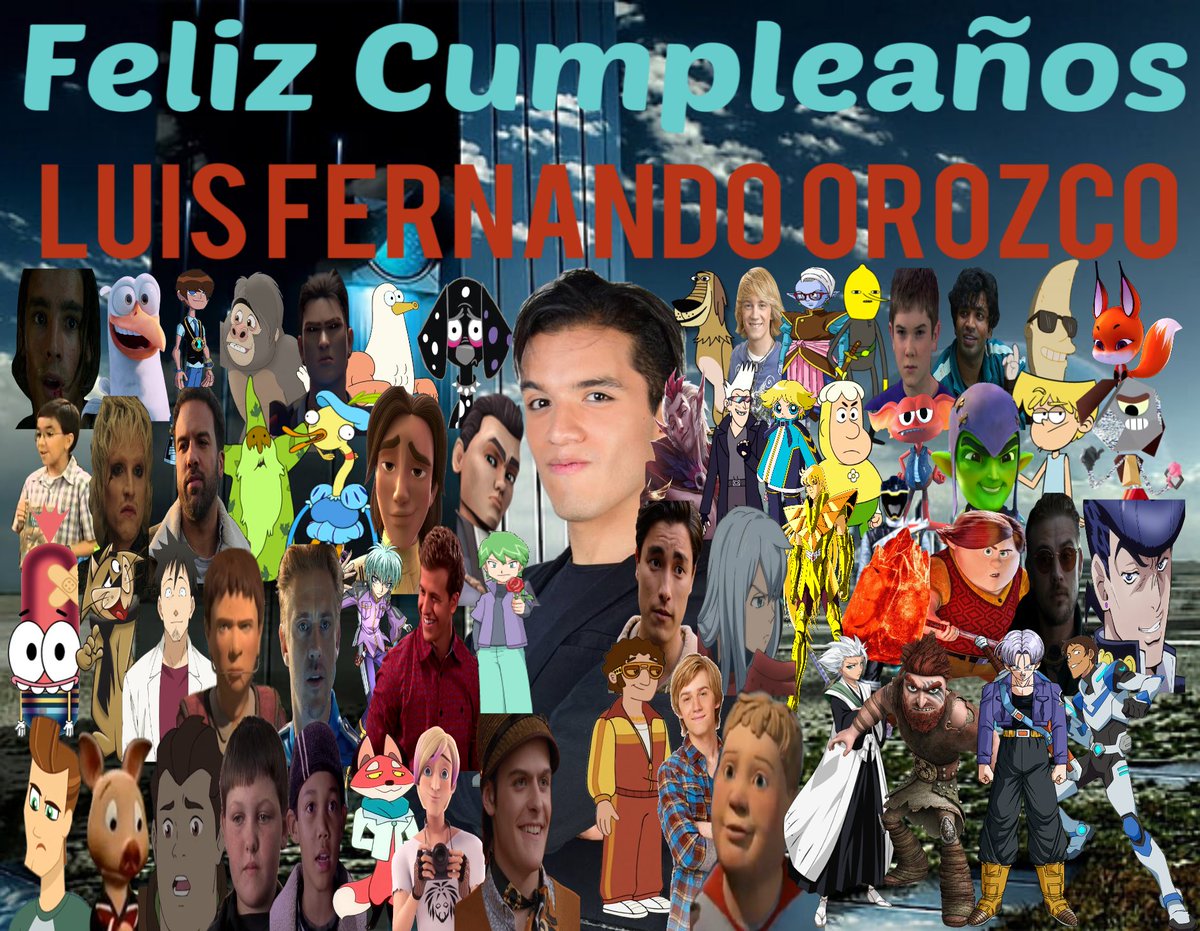 luis1201_arturo's tweet photo. Feliz cumpleaños #LuisFernandoOrozco hice esta imagen para ti con todos tus personajes mas conocidos. Que dios te bendiga.
#LaLeyDeMiloMurphy #BuenaSuerteCharlie #MonsterHouseLaCasaDeLosSustos #Bleach #DragonesDeBerk #DragonBallZKai #VoltronElDefensorLegendario #TheLoudHouse https://t.co/WDDTRzu4K6