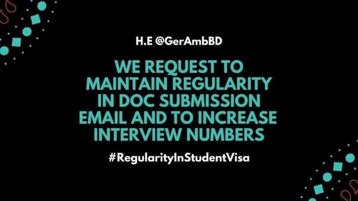 SouravShuvo11's tweet photo. H.E @GerAmbBD
Every day is essential for student.We are doing web classes and test for most recent 1 year. Presently we need to introduce in class inside February if not our confirmation will be dropped.Plz attempt to keep up with routineness  on student visa.
#SpeedUpStudentVisa https://t.co/xzFfxquBhY