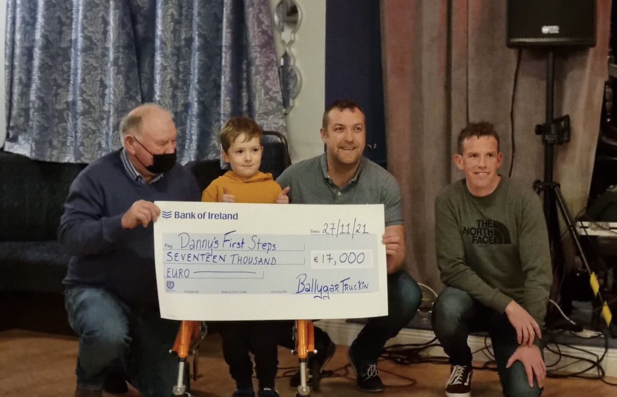 BallygarTruckin's tweet photo. A wonderful celebration yesterday with @DannysFirstStep and #AllforAidan . . An unbelievable  €34,000 raised 🚜🚛🚜🚛🚜🚛

A Huge Thank You to everyone who contributed to our most successful event to date 👏🏻👏🏻👏🏻👏🏻👏🏻👏🏻 https://t.co/WVmk40ONrb