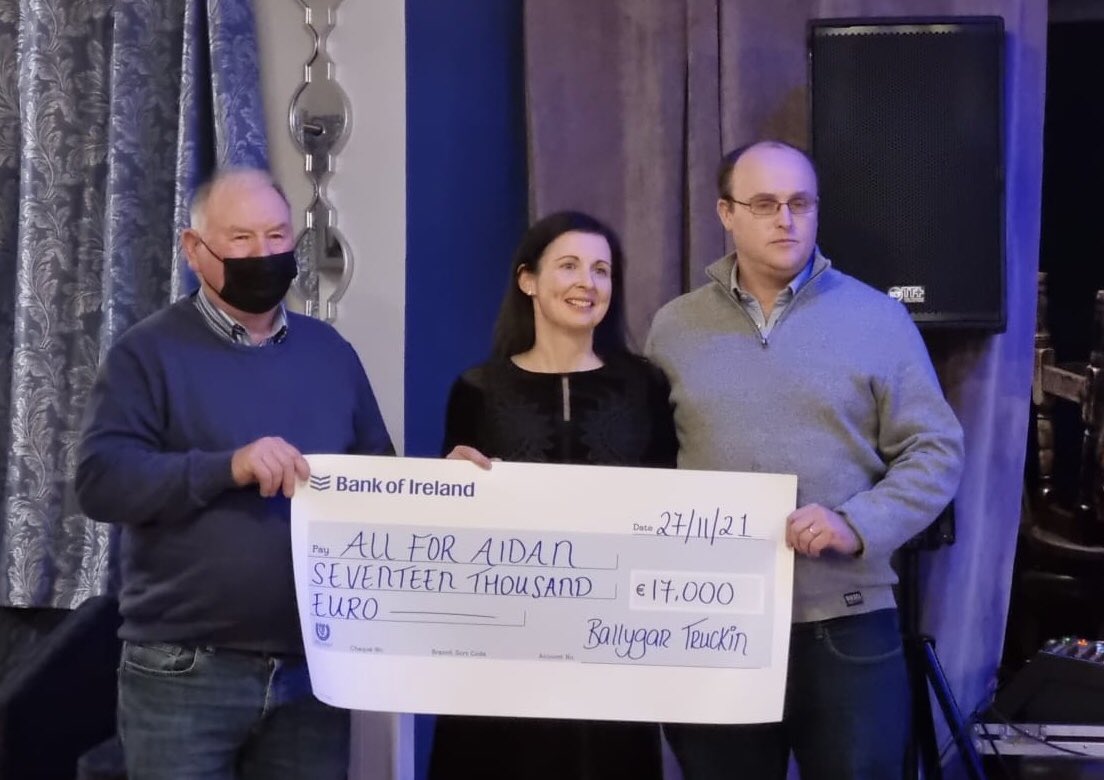 BallygarTruckin's tweet photo. A wonderful celebration yesterday with @DannysFirstStep and #AllforAidan . . An unbelievable  €34,000 raised 🚜🚛🚜🚛🚜🚛

A Huge Thank You to everyone who contributed to our most successful event to date 👏🏻👏🏻👏🏻👏🏻👏🏻👏🏻 https://t.co/WVmk40ONrb