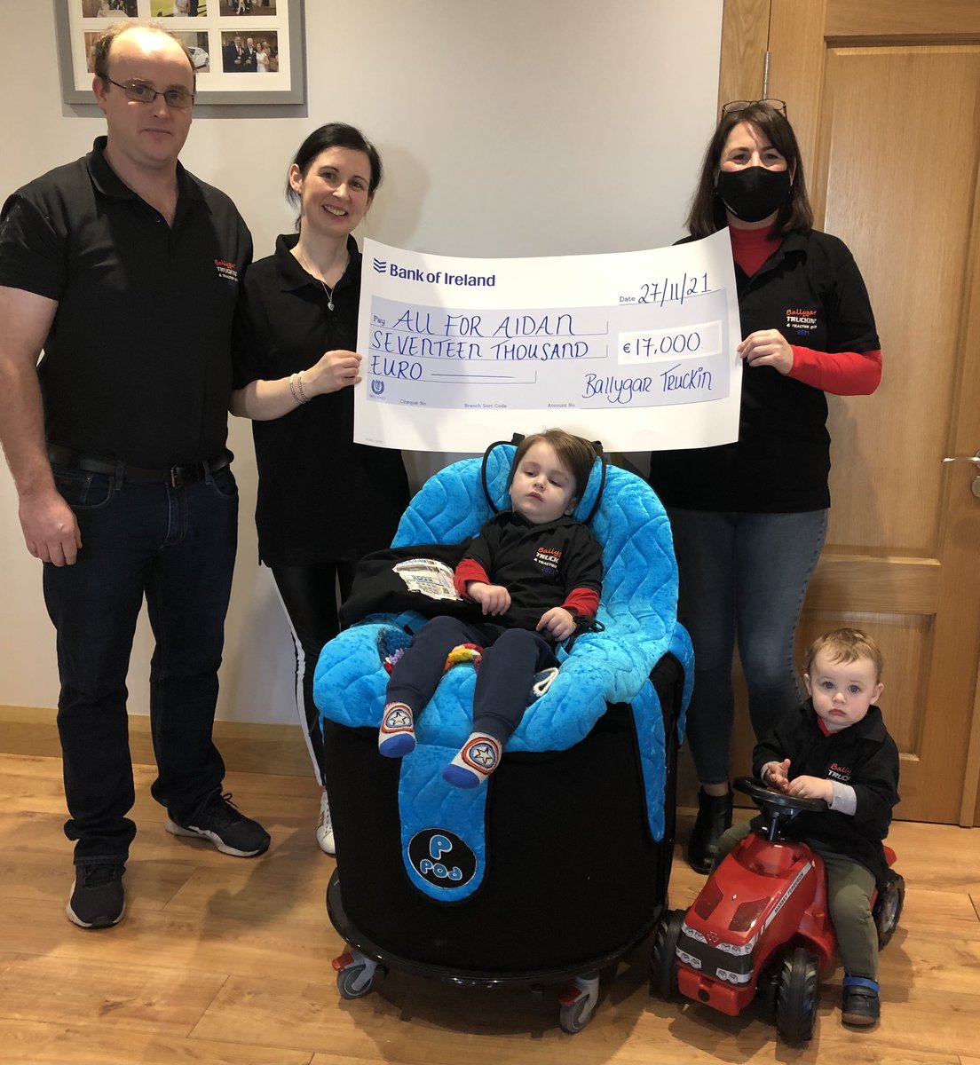 BallygarTruckin's tweet photo. A wonderful celebration yesterday with @DannysFirstStep and #AllforAidan . . An unbelievable  €34,000 raised 🚜🚛🚜🚛🚜🚛

A Huge Thank You to everyone who contributed to our most successful event to date 👏🏻👏🏻👏🏻👏🏻👏🏻👏🏻 https://t.co/WVmk40ONrb
