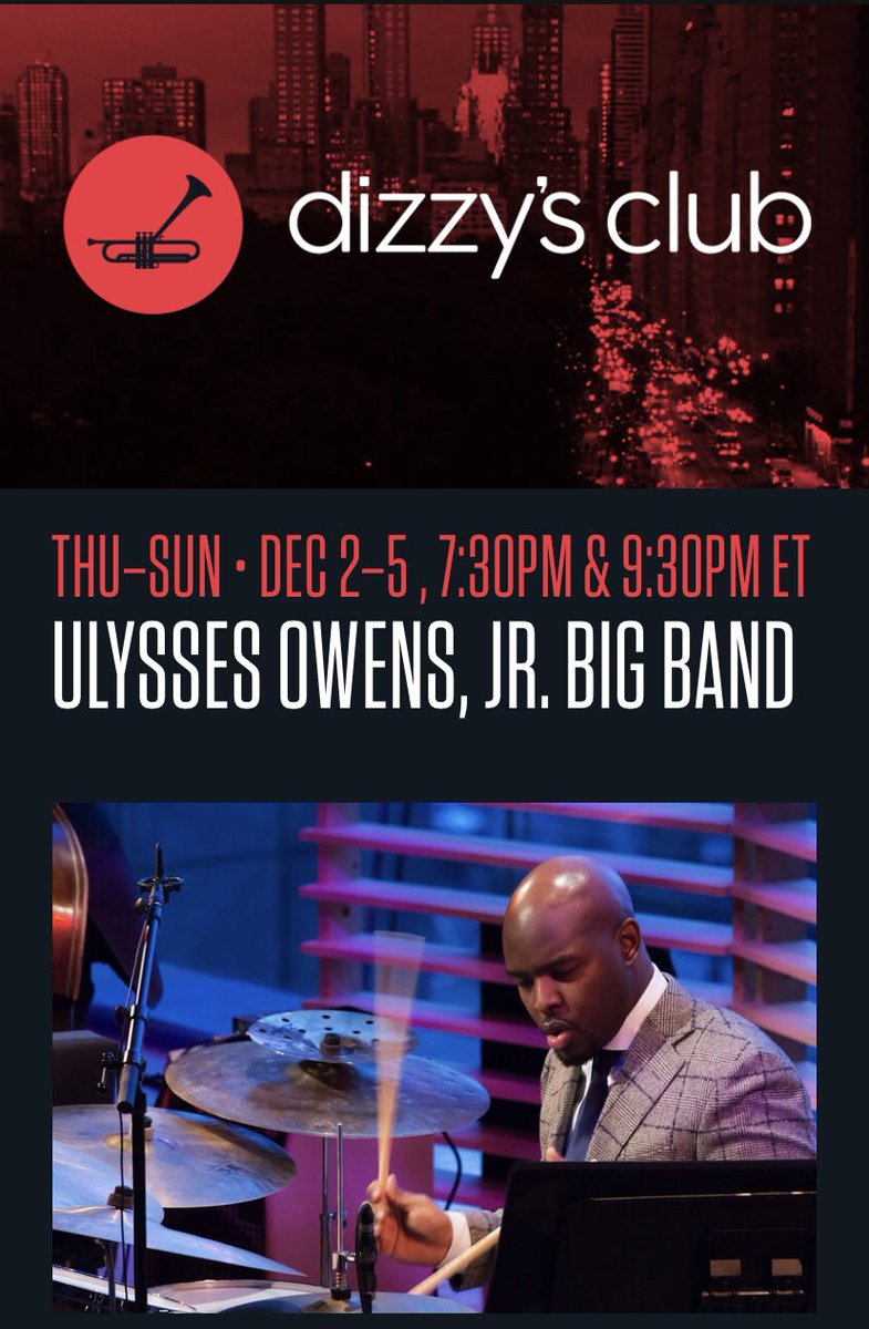 Ulysses Owens Jr. (@ulyssesowensjr) on Twitter photo This week <a href="/jazzdotorg/">Jazz at Lincoln Center</a> my Big Band will be performing!
#AroundtheWorldwithU #uojbigband #soulconversatoons This week <a href="/jazzdotorg/">Jazz at Lincoln Center</a> my Big Band will be performing!
#AroundtheWorldwithU #uojbigband #soulconversatoons