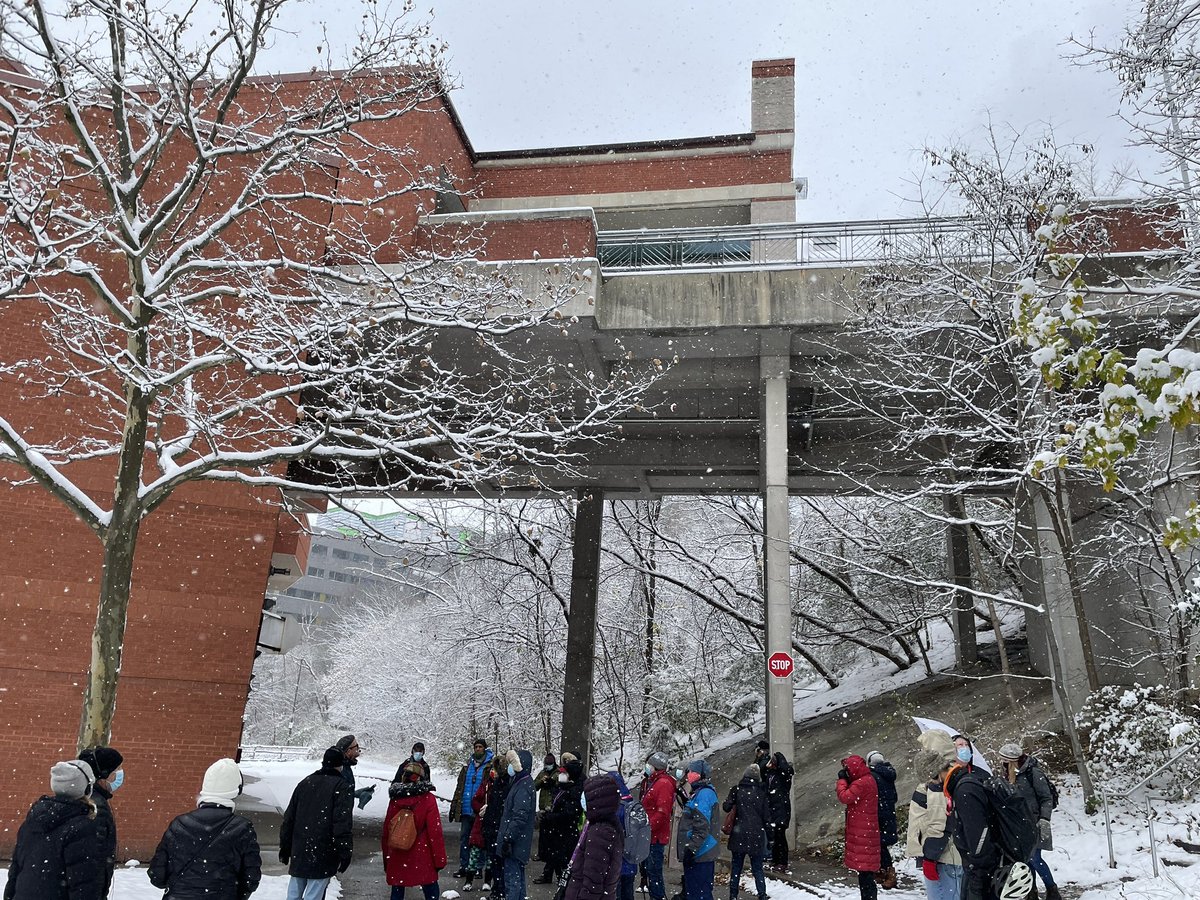 beeblake's tweet photo. Thank you  @heritagetoronto  for the great winter walk today led by @shawnmicallef around Mount Dennis #httours https://t.co/aBNS9cyRvS