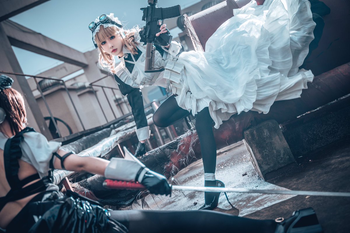JCDYD's tweet photo. 战斗女仆黑桃♠️

出镜：南歌
摄影：原PO
画师：@_AGOTO https://t.co/xl0t72LEr8