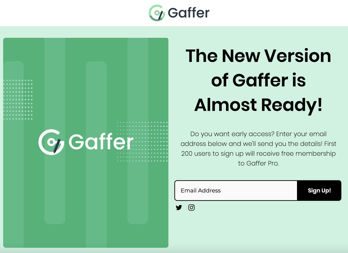 thegafferapp's tweet photo. ⚽️🚀We’re almost ready to launch! 

Are you interested in early access to the new version of Gaffer? If so, head to our website now and submit your email address - the first 200 users will receive free membership to Gaffer Pro once we’re live!

#soccer #gaffer #coaching https://t.co/99o7kvUbj3