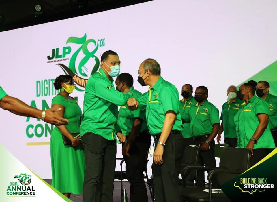 AndrewHolnessJM's tweet photo. As our Party celebrates its 78th anniversary I am proud to be its Leader. I am proud of our strong heritage of equal rights and justice and proud of the distinguished leaders who preceded me. Jamaica, let’s build back stronger. #JLP78 #BuildingBackStronger https://t.co/AoXJwJ98qv