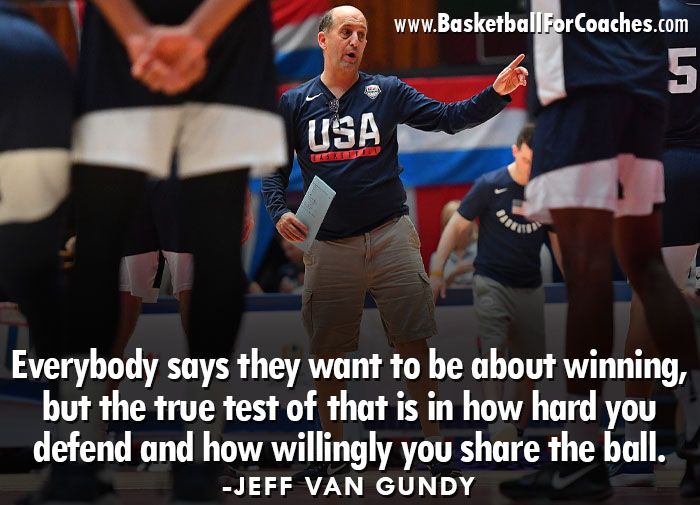 BballCoachMac's tweet image. "Everybody says they want to be about winning, but the true test of that is in how hard you defend and how willingly you share the ball"

- Jeff Van Gundy