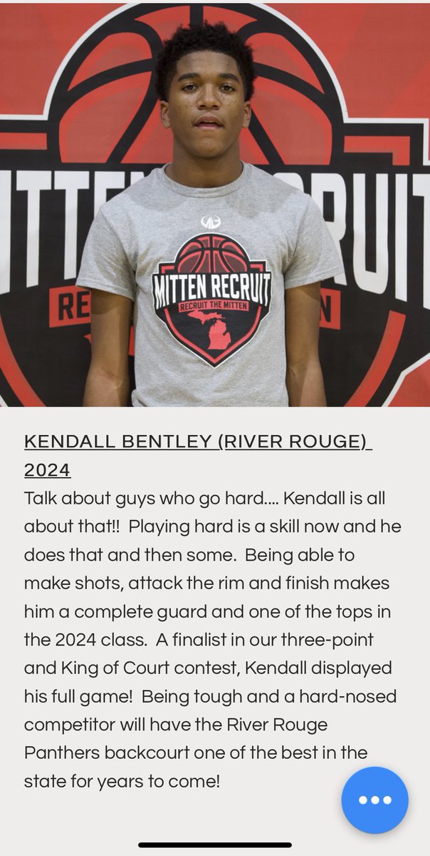 Thanks @MittenRecruit for a great camp, great competition!  Season loading…let’s get it!!! 💪🏽😤🏀 @RealRiverRouge @coachcam30 @TheDZoneBBall @HankampScott @PrepHoopsMI @jgilbertsport @Reach2024 @Strongbball @BigNikThompkins @DellJCoachUp @BankHoops #outworkeveryone #RougeWay