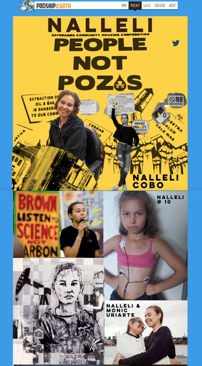 New episode available! www.podship earth.com/nalleli Jared speaks with <a href="/NalleliCobo/">Nalleli Cobo</a>, who as a teen, began a crusade to shutdown oil drilling in her neighborhood and helped create a global climate youth movement which is now the most powerful force for change on the planet