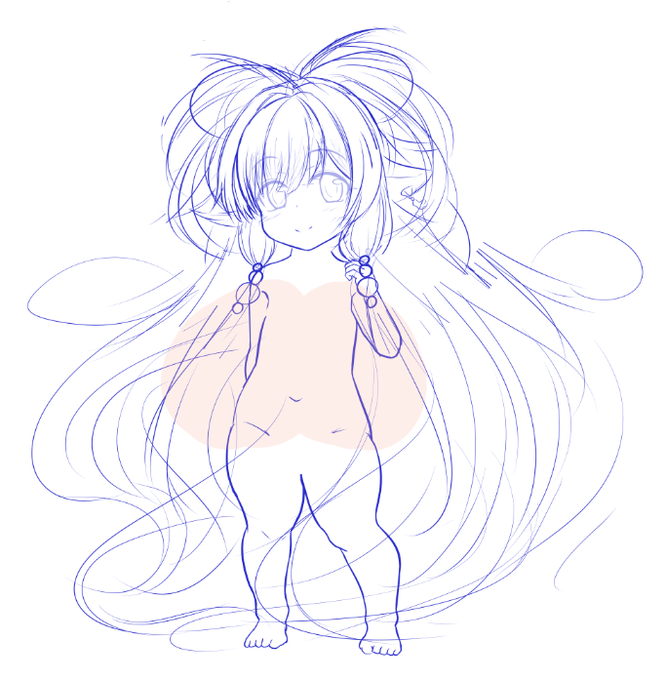 公式とおんなじ?くらいの3.5頭身。一番しっくりくる。 