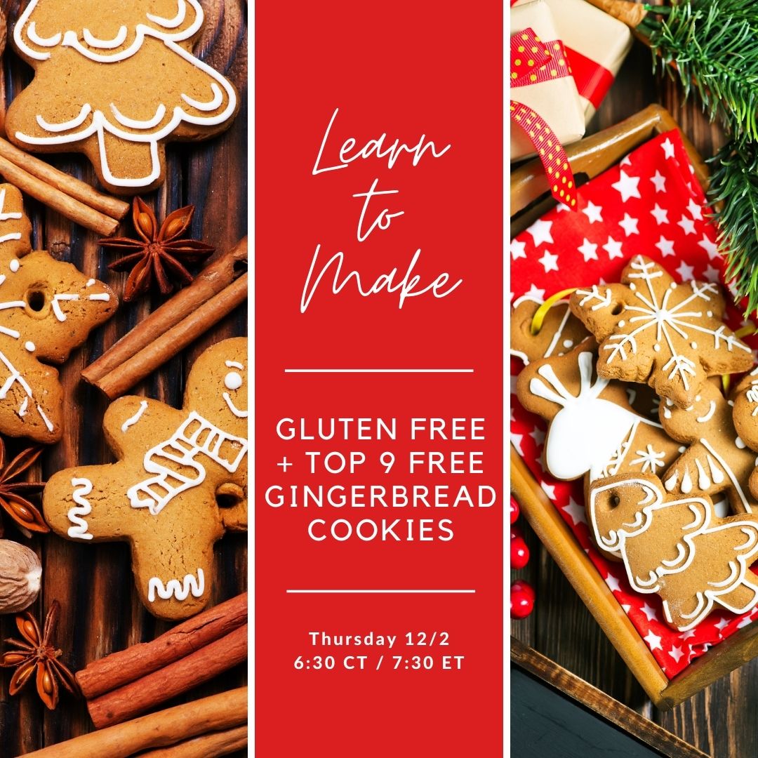 AllergyDragon's tweet photo. Do you follow @cfaarnu IG account? I will be doing a live cooking demo Thursday, December 2nd @7:30pm EST
Come and bake with us! #glutenfree #foodallergies #nopeanuts #notreenuts #gingerbread #vegan #recipe #cheflife https://t.co/DmDAUNoKJ4