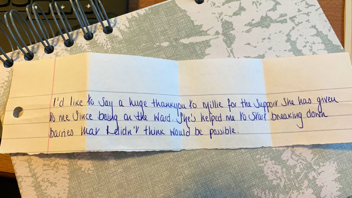 ot_millie's tweet photo. Receiving comments like this from patients make my job so worth while🥰💚 #OT #eatingdisorderOT https://t.co/taNDAdyOpT