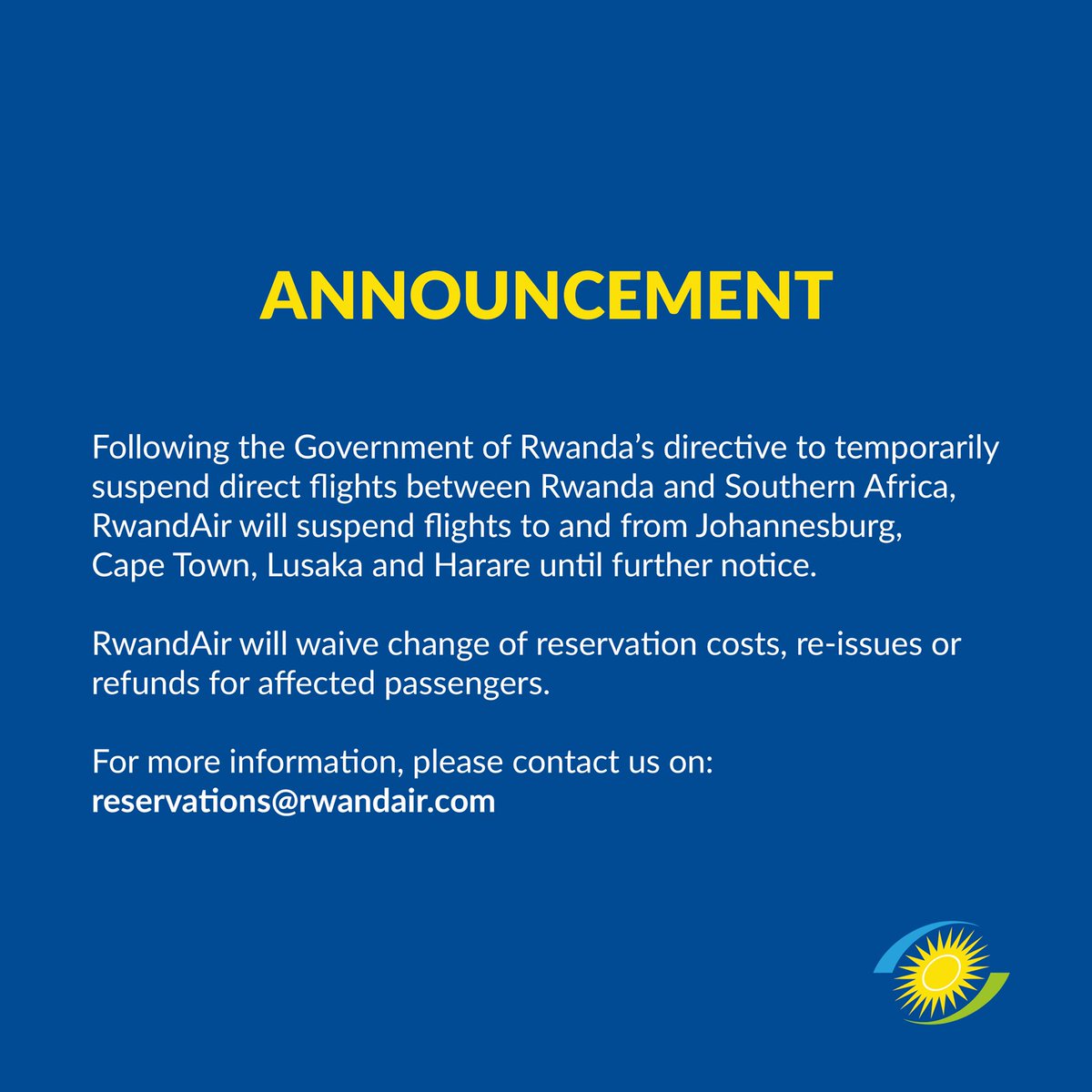 RwandAir tweet media