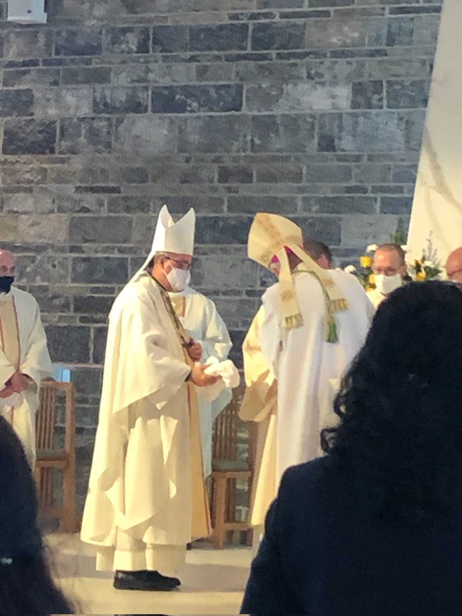BishopMiehm's tweet image. Wonderful to be at the Dedication of @StBenedictRCC today with @Bishop_Crosby , Bishop Lobsinger, @Jimpe47 and many parishioners!
