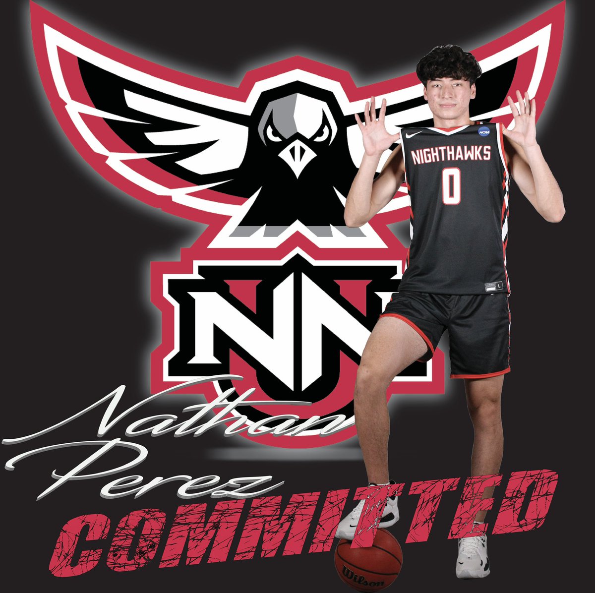 nnubasketball's tweet photo. Nighthawk Nation, please welcome Nathan Perez to the family! https://t.co/e14m7lbu8F