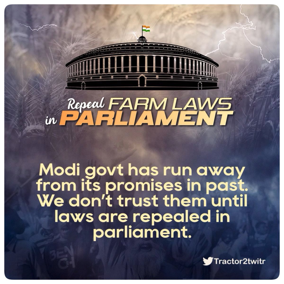 Gurwind45589679's tweet photo. Today is big day. Would be nice if modi jee talks about MSP too. Giving MSP to farmers is going to help india’seconomy too not only farmers because money will be spent again  by farmers and boost economy for everyone. Corporations are taking it abroad #RepealFarmLawsInParliament https://t.co/UTBkFpoqvR