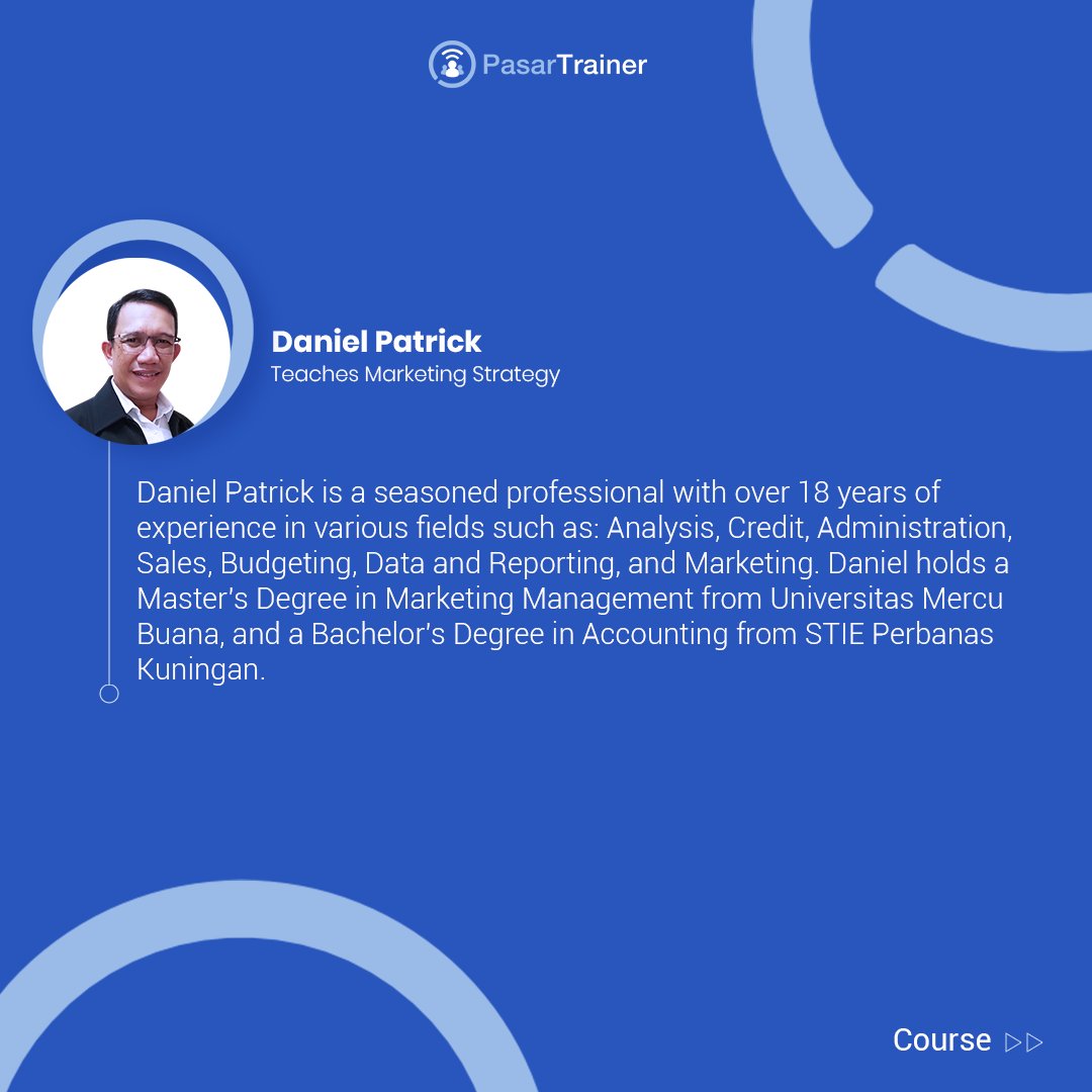 PasarTrainer's tweet image. Meet Our Trainer: Daniel Patrick

Find what he teaches at PasarTrainer: bit.ly/PTA_danielpatr…

#pasartrainer #trainerprofile #trainingprovider #hrtraining