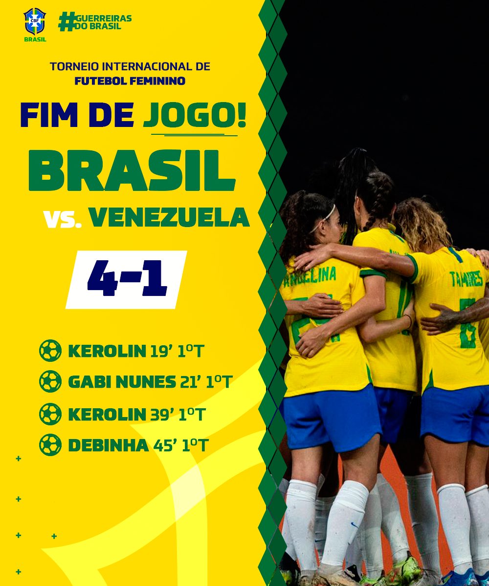 Seleção Feminina de Futebol on X: Hoje tem #GuerreirasDoBrasil em