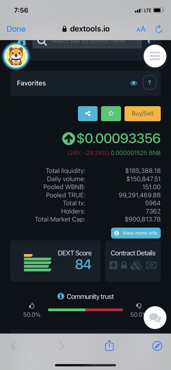 #TrueBurn gaining traction on coinmarketcap looks good for a breakout Liquidity almost $185,000 dextools.io/app/bsc/pair-e…