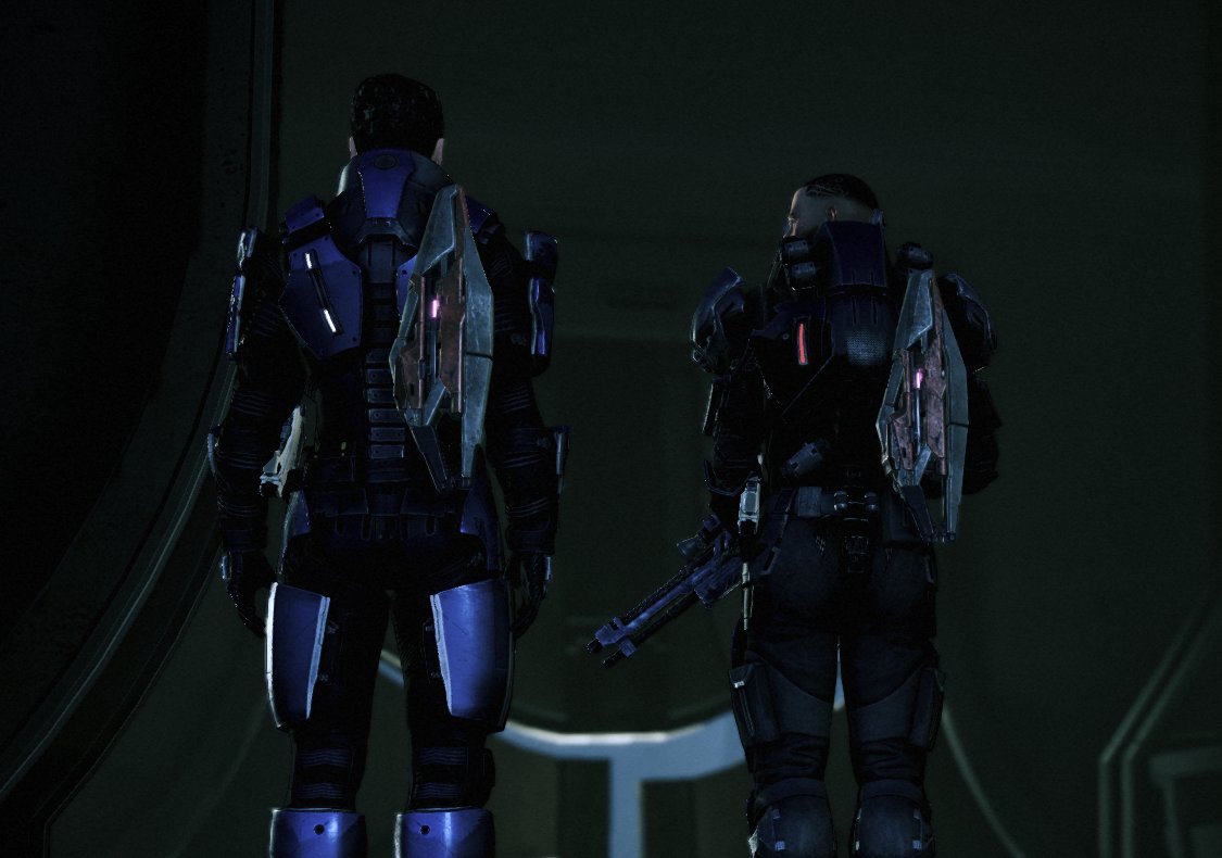 _Sharaxis_'s tweet photo. Thanks, @hugsfromyadiel , now this is all I can think about. These two moving their asses like that. Or in any other way, really. Can I just... get sandwiched already... 😳👀🔥

*SIGHS DEEPLY*
*SIGHS LUSTFULLY*

#MassEffect #AssEffect #KaidanAlenko #MyShepard
#ZachEffect #mshenko https://t.co/bwijV6XROC