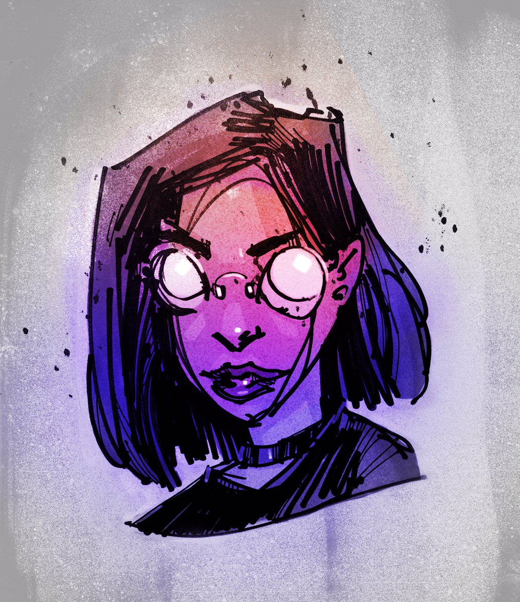 ibutter's tweet photo. Another twitch streamer portrait… sharpie marker sketch. Quick marker sketch with some procreate color cleanup afterwards. The elusive raw. @Raw_Meals #caricature #sketch #drawing https://t.co/qk1OEPToGc