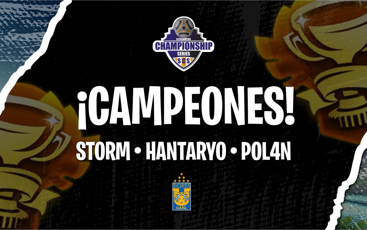 SCS_Oficial's tweet photo. ¡TENEMOS CAMPEONES!
Felicitaciones @St0rmMx @hantaryo y @POL4N_  por ser los ganadores de esta 5ta temporada de la SCS.
Es un honor para nosotros concluir una temporada más.

Nos veremos en la Temporada 6 ✨🚀 https://t.co/SDBMpDUVxE