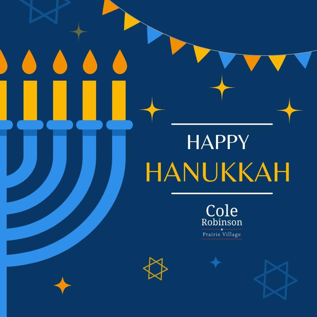 ColeforPV's tweet photo. Happy Hanukkah! May this festival bring blessings upon you and your family. https://t.co/YnnjJJvuW1