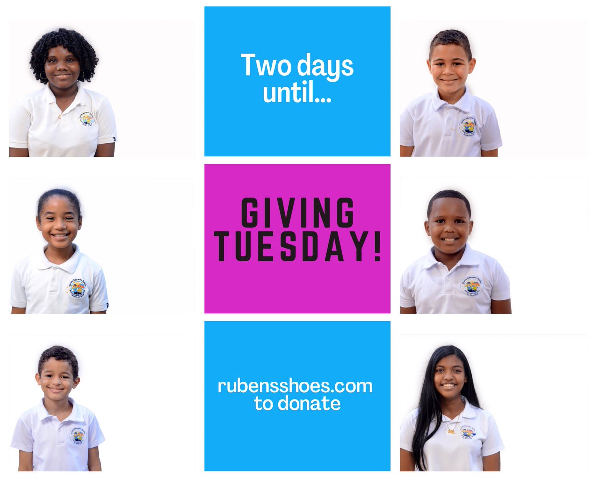 TWO DAYS UNTIL GIVING TUESDAY! 

Please think of these faces on Tuesday. 💙

rubensshoes.com