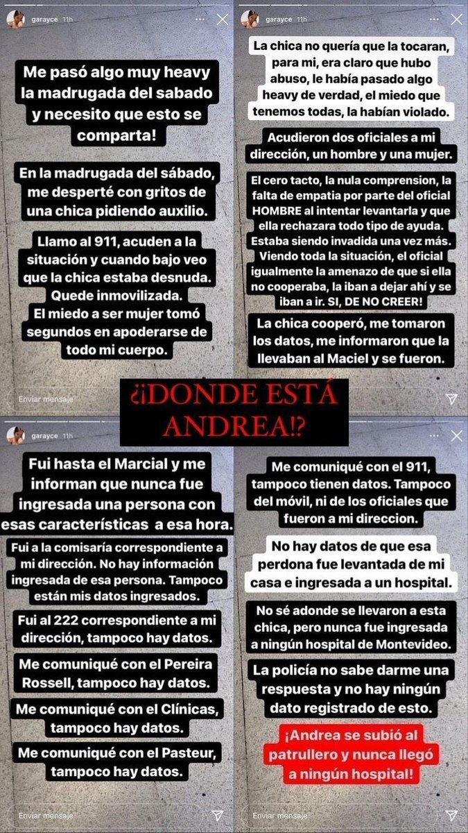 Valentgaray's tweet photo. POR FAVOR COMPARTAN. DONDE ESTÁ ANDREA ?? https://t.co/l3p2wUJxtS